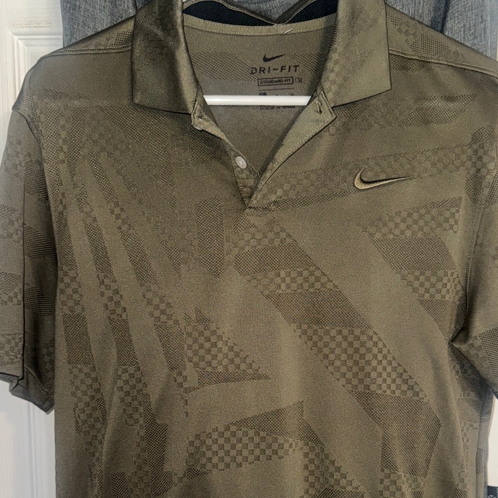 Nike Men's Olive Dri-FIT Polo Shirt